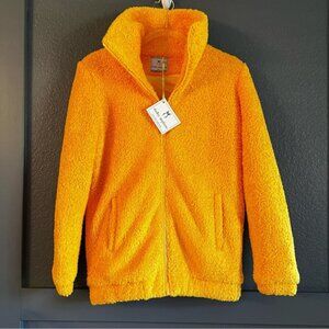 NWT Dudley Stephens Brooklyn Jacket Tunic Marigold yellow XS fleece